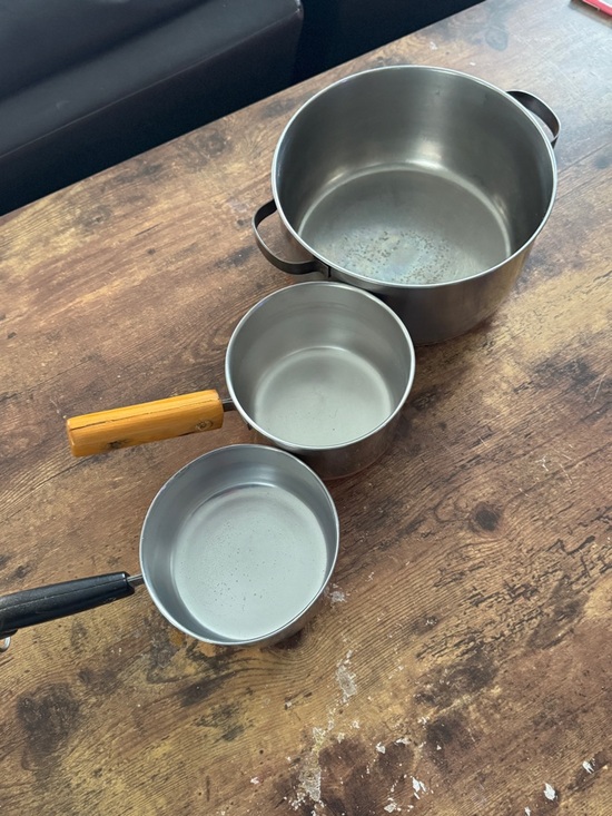 ✨ Vintage Revere Ware Copper Bottom Pot Set 6qt + 1.5qt + 1qt Made in USA 🇺🇸 ✨ - Picture 8 of 8